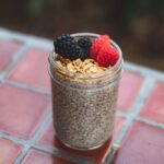 Chia strawberry pudding