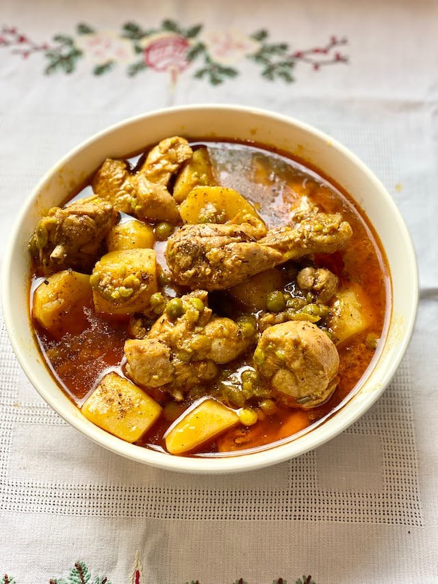 Chicken potato curry